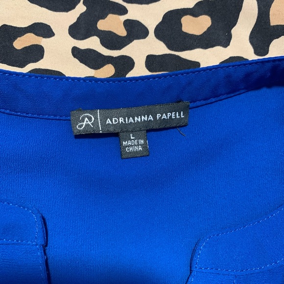 EUC Adrianna Papell Sleeveless Cobalt Blue Size Large - Picture 5 of 8